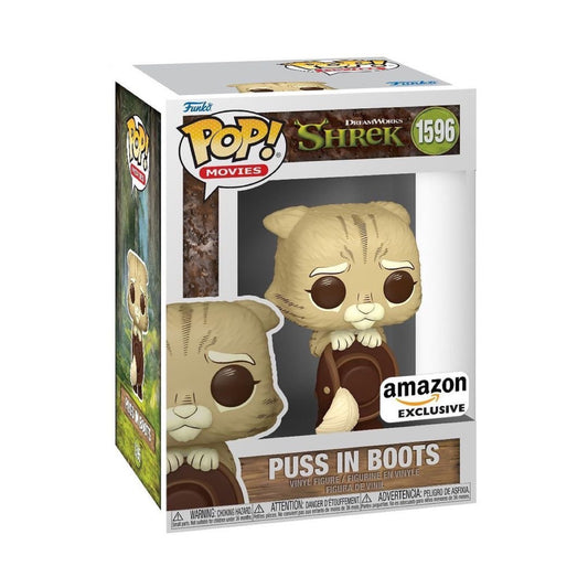 Funko Pop! Movies: DreamWorks 30th Anniversary: Shrek: Puss in Boots (Brown) (Amazon Exclusive)