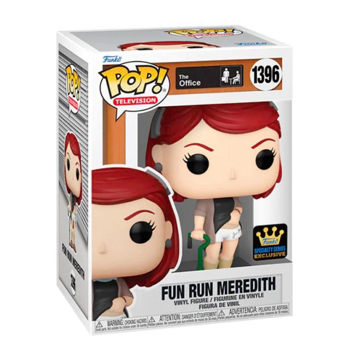 Funko Pop! Television: The Office: Fun Run Meredith (Specialty Series Exclusive) (Box Imperfection)