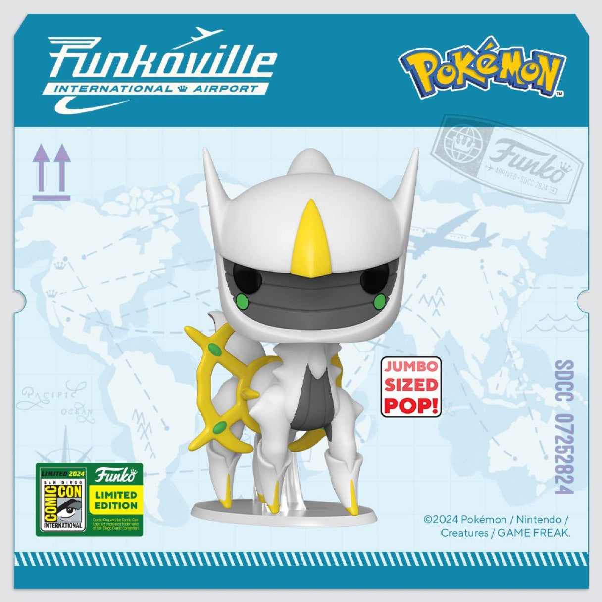 Funko Pop! Pokemon: 10" Arceus (2024 SDCC Shared Exclusive) (Box Imperfection)