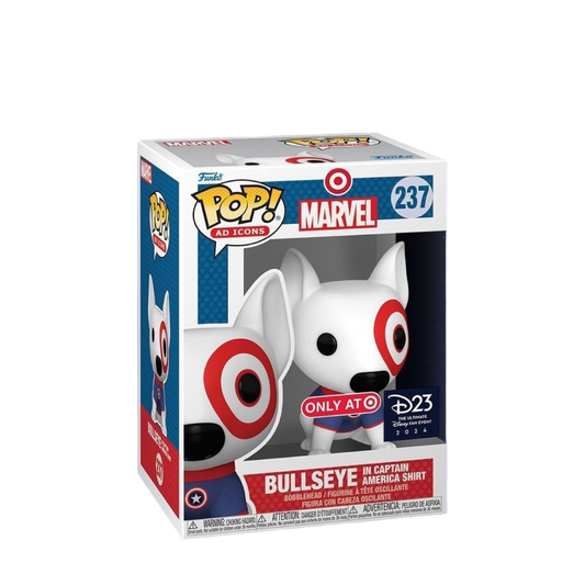 Funko Pop! Ad Icons: Bullseye In Captain America T-Shirt (2024 D23 Exclusive) (Box Imperfection)