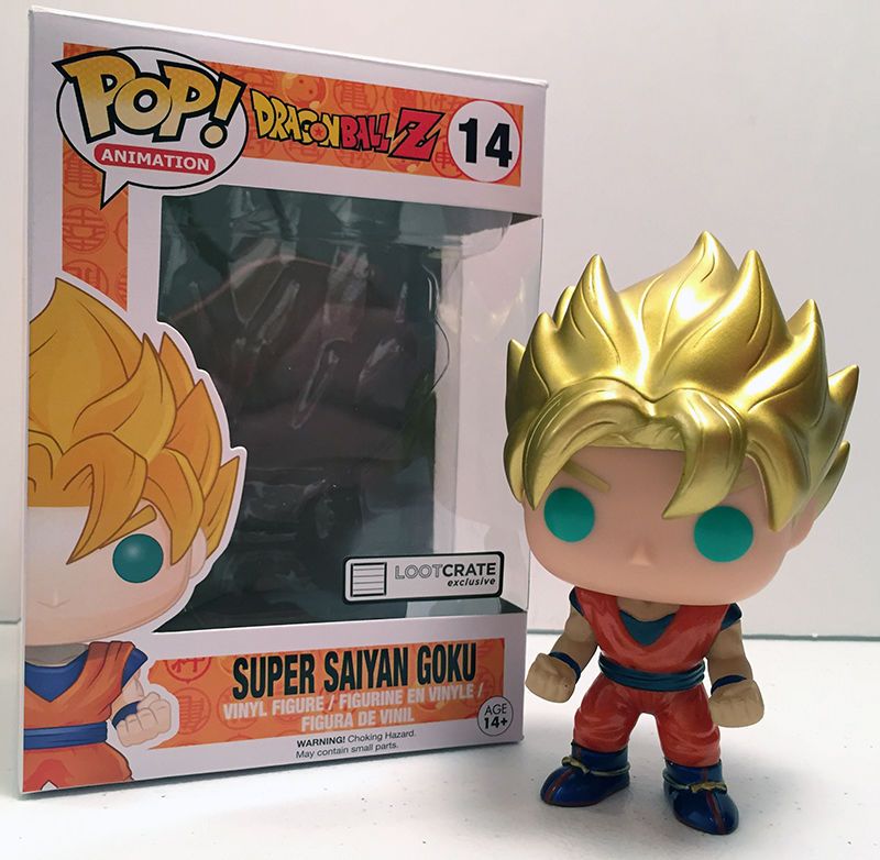 Funko Pop! Animation: Dragon Ball Z: Super Saiyan Goku Metallic (Loot Crate Exclusive) - Shak's Pop Shop
