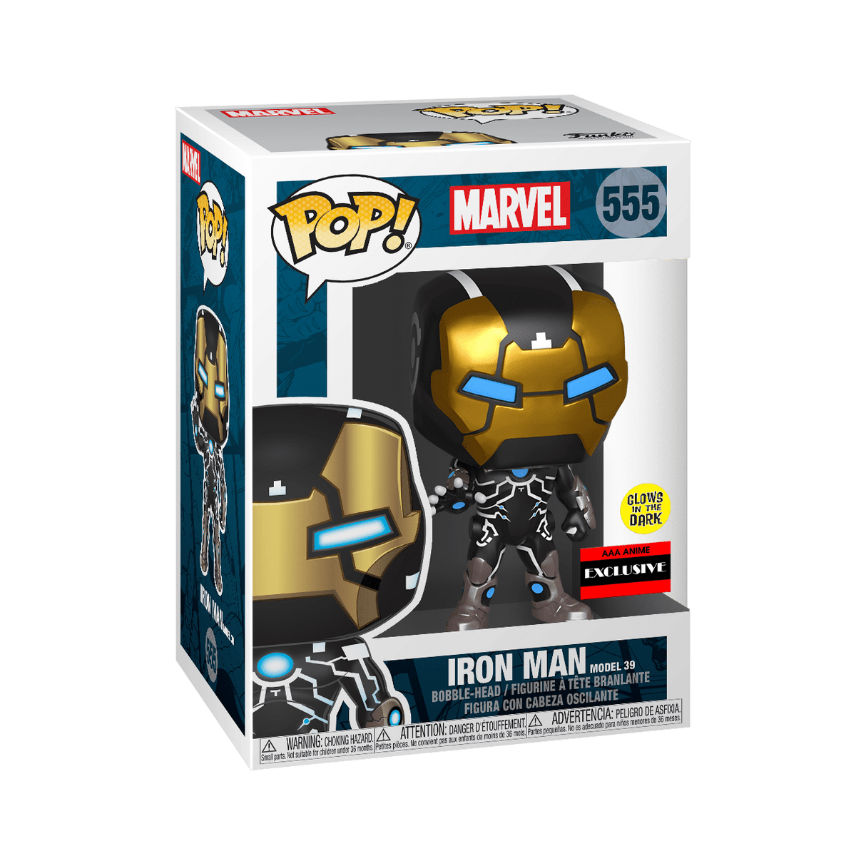 Funko Pop! Marvel: Iron Man Model 39 (Glow) (AAA Exclusive)