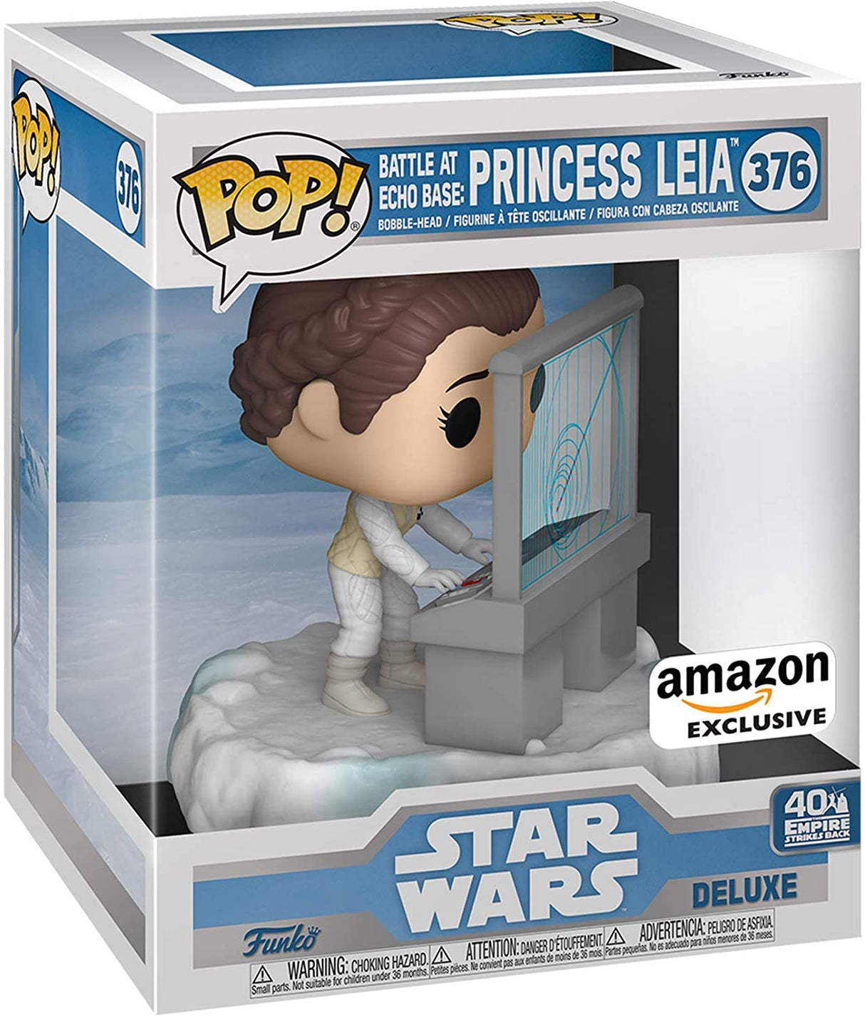 Funko Pop! Deluxe: Star Wars: Battle at Echo Base Series: Princess Leia (Amazon Exclusive)
