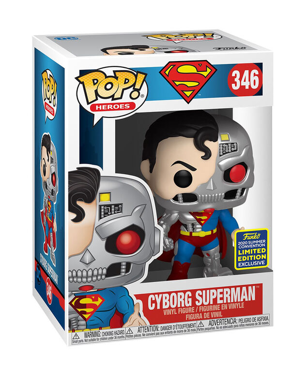 Funko Pop! Heroes: DC Super Heroes: Cyborg Superman (2020 SDCC Shared Sticker)