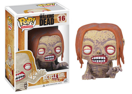 Funko Pop! Television: The Walking Dead: Bicycle Girl (Box Imperfection) - Shak's Pop Shop