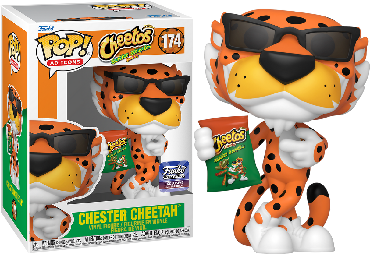 Funko Pop! Ad Icons: Chester Cheetah (with Crunchy Jalapeno Cheetos) (Funko Hollywood Exclusive)