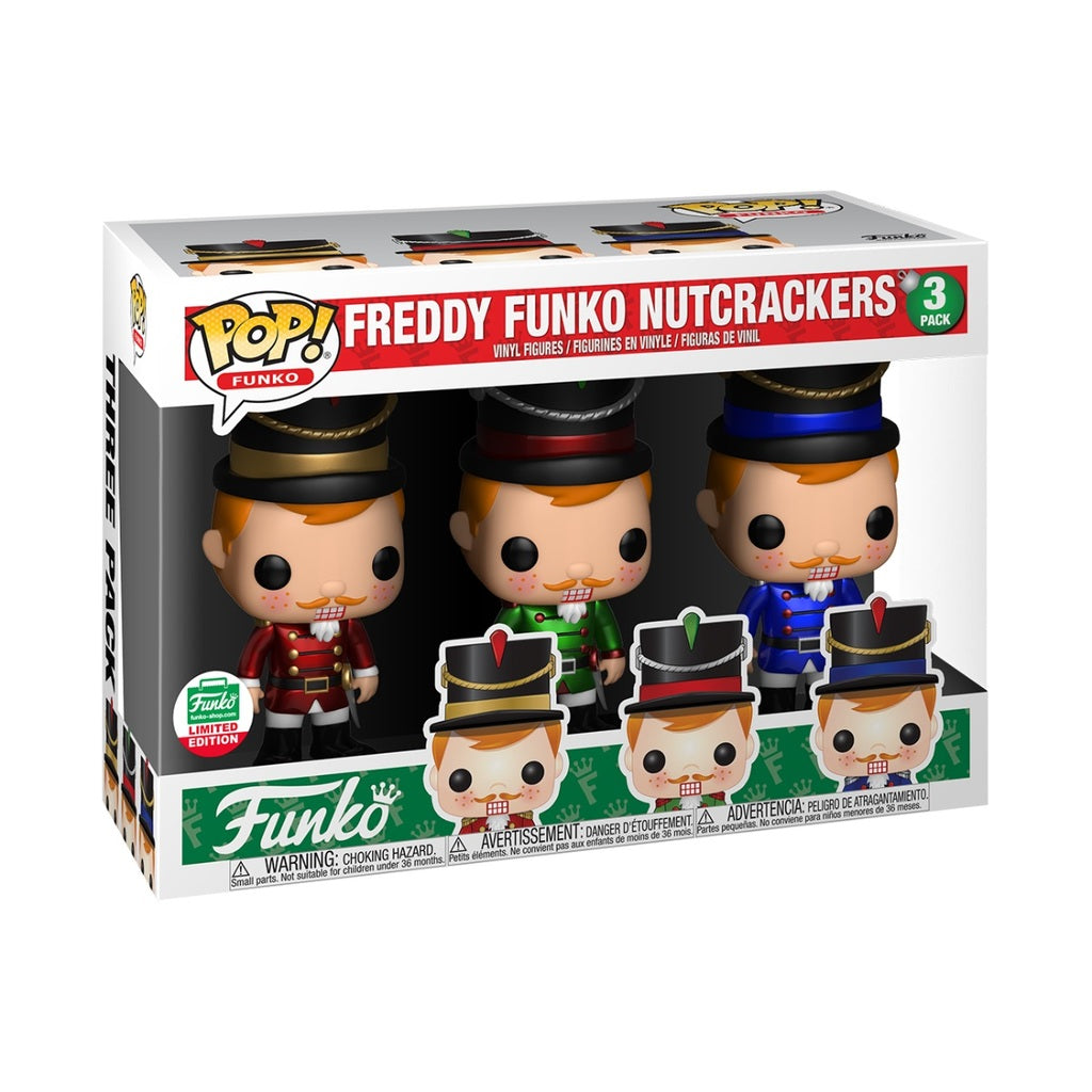 Funko Pop! Funko: Freddy Funko Nutcrackers (3-Pack) (Funko Shop Exclusive)