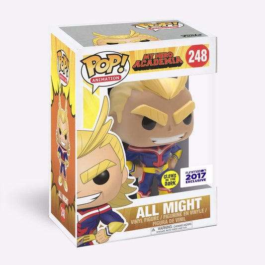 Funko Pop! Animation: My Hero Academia: All Might (Glow) (2017 Funmation Exclusive) (Box Imperfection)