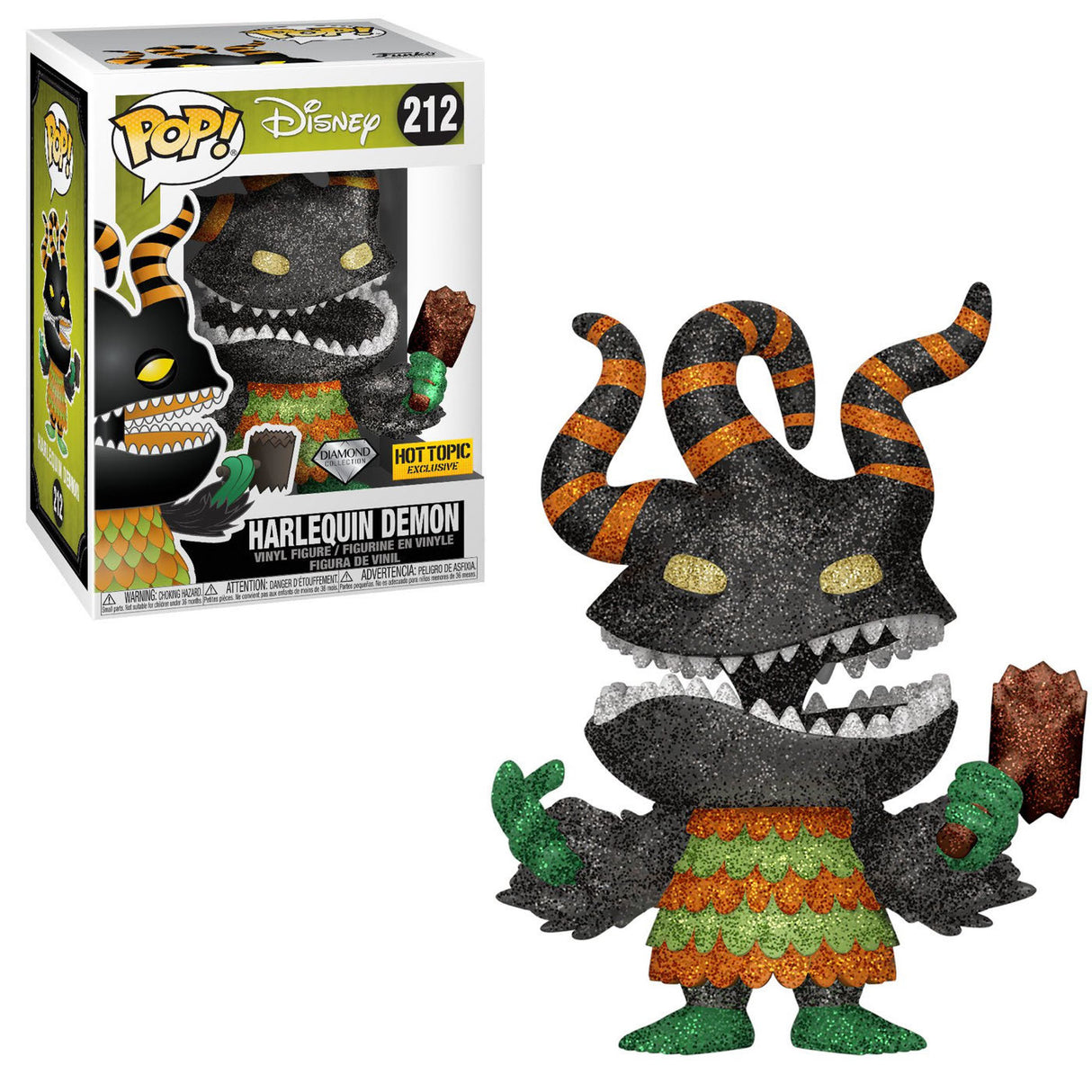 Funko Pop! Disney: The Nightmare Before Christmas: Harlequin Demon (Diamond Collection) (Hot Topic Exclusive)