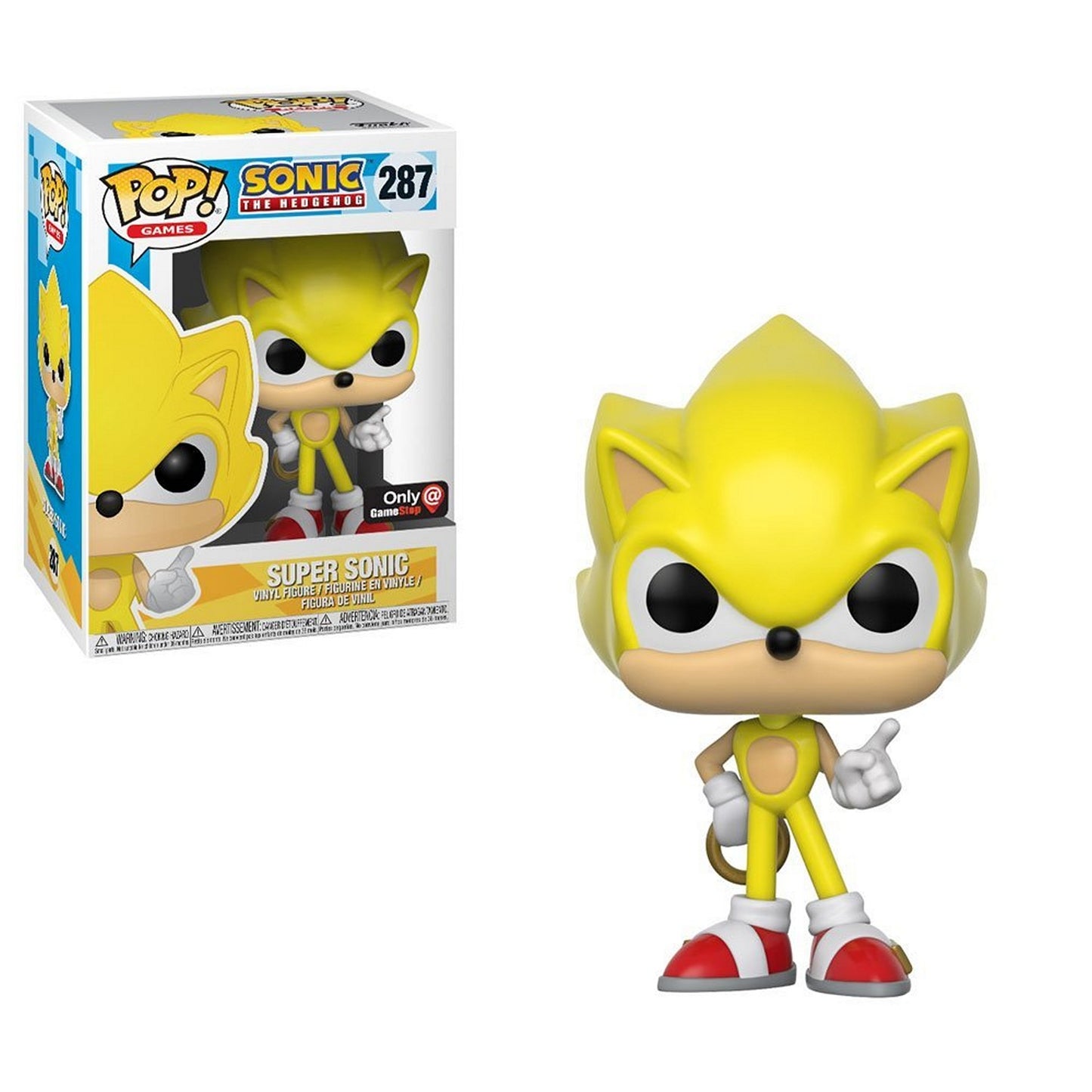 Funko Pop! Games: Sonic The Hedgehog: Super Sonic (GameStop Exclusive) (Box Imperfection)