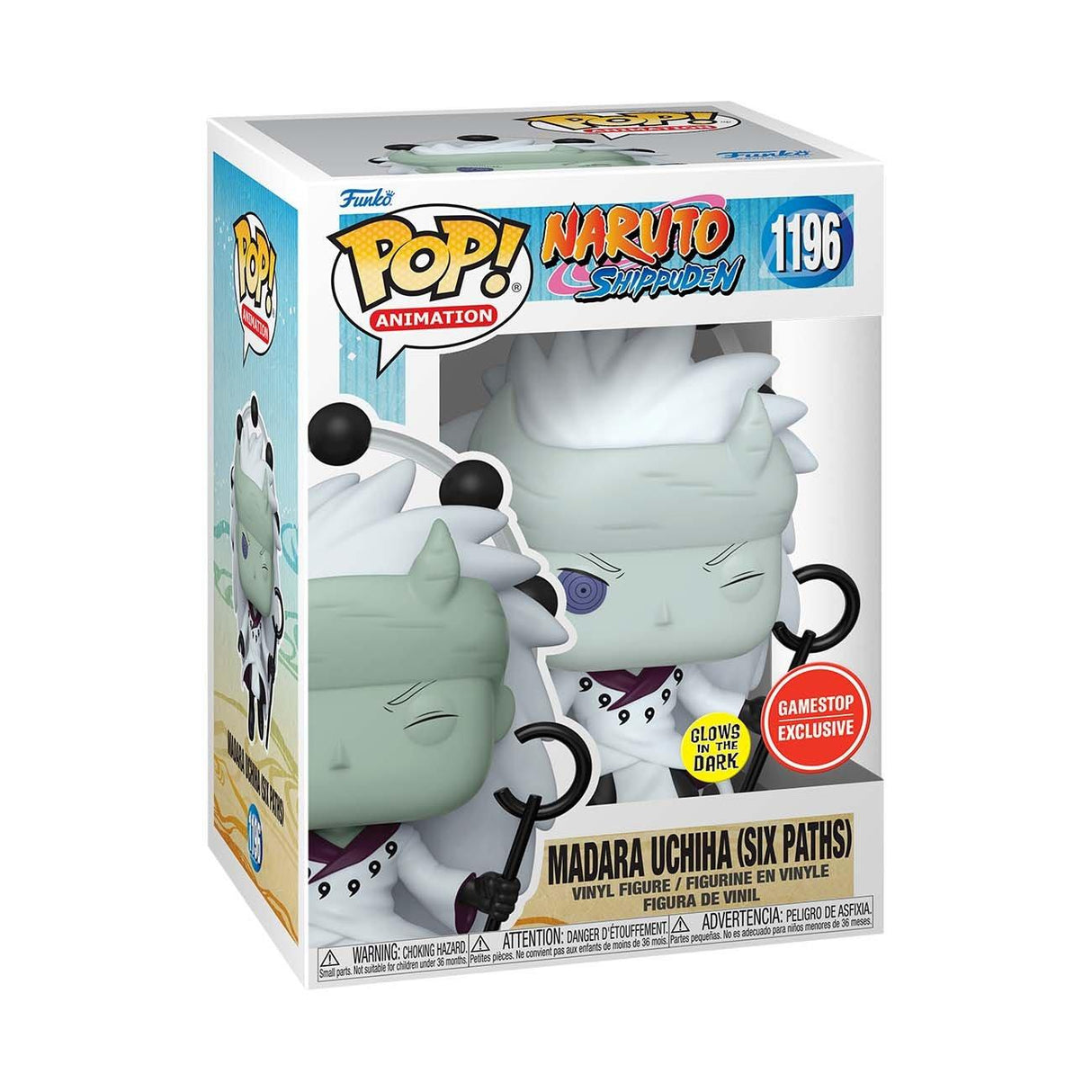 Funko Pop! Animation: Naruto Shippuden: Madara Uchiha (Six Paths) (Glow) (GameStop Exclusive) - Shak's Pop Shop