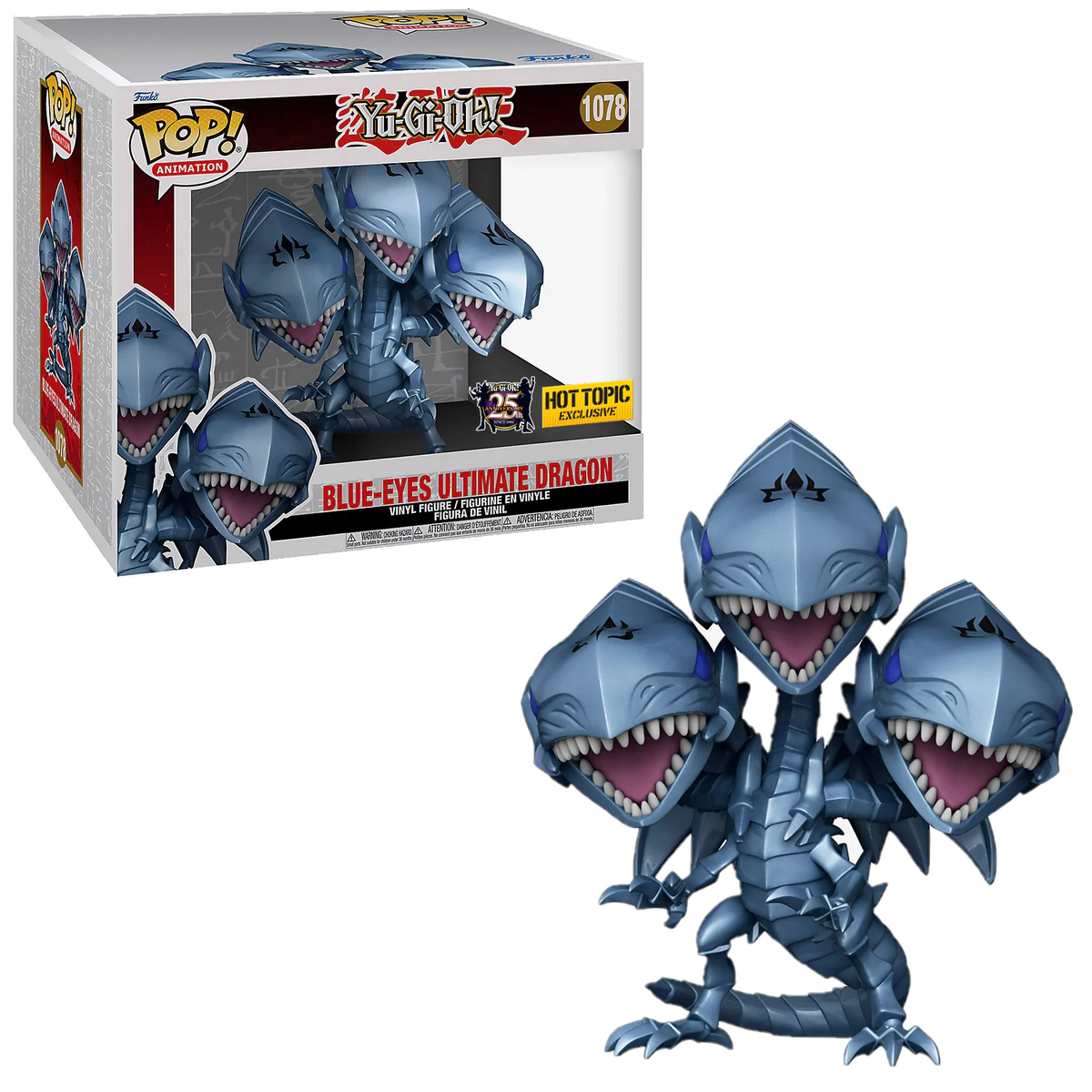 Funko Pop! Animation: Yu-Gi-Oh: Blue Eyes Ultimate Dragon Metallic (Hot Topic Exclusive)