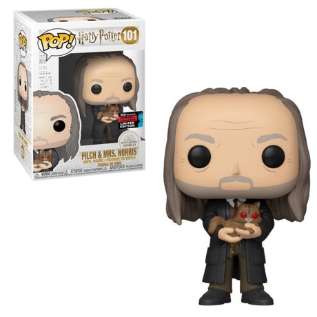 Funko Pop! Movies: Harry Potter: Filch & Mrs.Norris (2019 NYCC Shared Exclusive) - Shak's Pop Shop