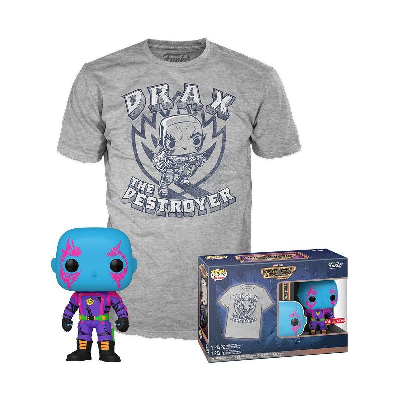 Pop! & Tee: Marvel: Guardians Of The Galaxy: Black Light Drax (Target Exclusive)