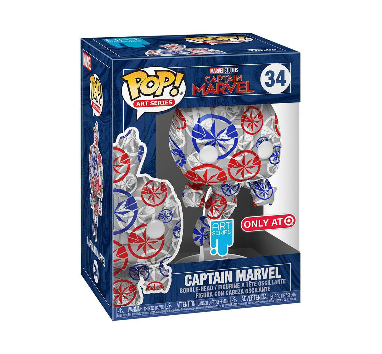 Funko Pop! Art Series: Marvel Patriotic Age: Captain Marvel (Target Exclusive)