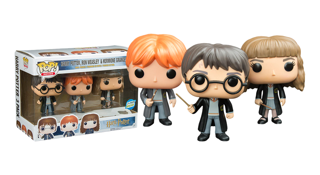 Movies: Harry Potter: Harry Potter, Ron Weasley, & Hermione Granger (3-Pack)