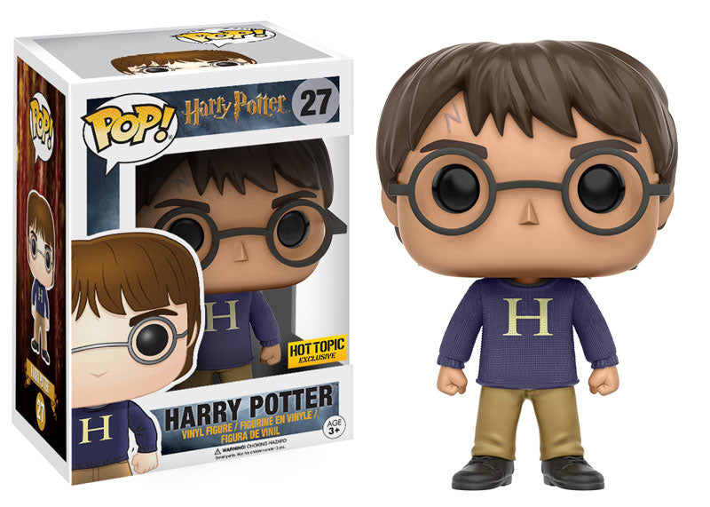 Funko Pop! Harry Potter: Harry Potter (Sweater) (Hot Topic Exclusive) (Box Imperfection)