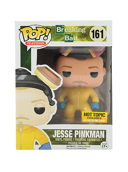 Pop! Television: Breaking Bad: Jesse Pinkman (Haz-Mat Suit) (Glow in the Dark) (Hot Topic Exclusive) - Shak's Pop Shop