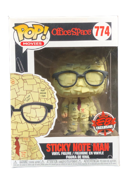 Funko Pop! Television: Officespace: Sticky Note Man (EB Games Exclusive) (Box Imperfection) - Shak's Pop Shop