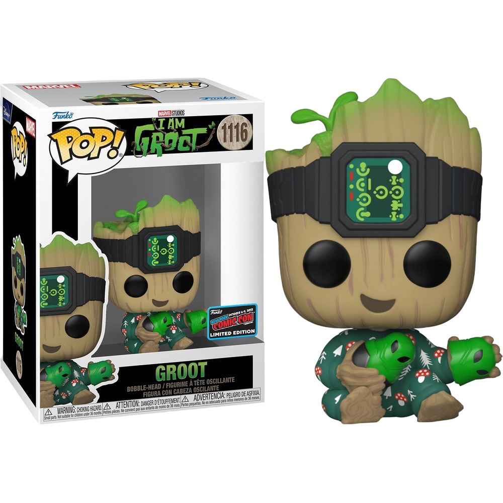 Funko Pop! Marvel: I Am Groot: Groot (2022 NYCC Con Sticker)