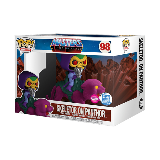 Funko Pop! Rides: Master Of The Universe: Skeletor on Panthor (Flocked) (Funko Shop Exclusive)