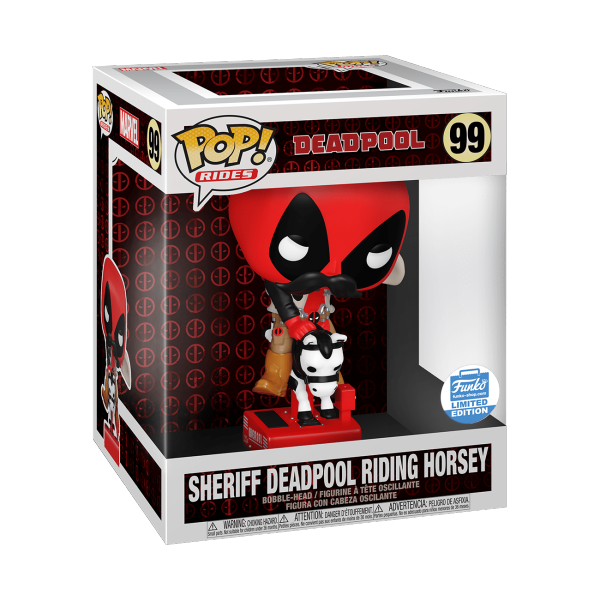 Pop! Rides: Marvel: Sheriff Deadpool Riding Horsey (Funko Shop Exclusive) - Shak's Pop Shop