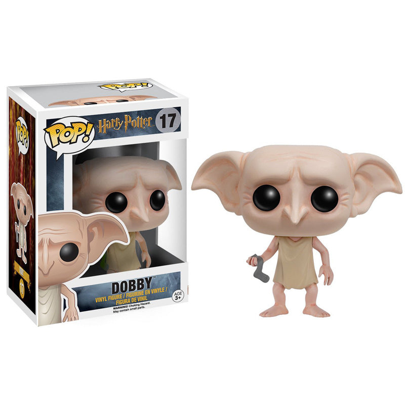 Funko Pop! Harry Potter Dobby figure from Shak's Pop Shop, featuring Dobby the house elf in detailed collectible form.