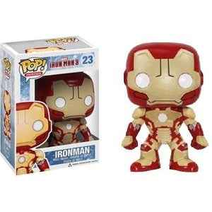 Funko Pop! Marvel Iron Man 3 figure featuring Iron Man in collectible vinyl form, displayed in a dynamic pose, from Shak's Pop Shop.