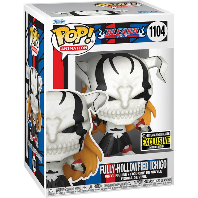 Funko Pop! figure of Ichigo Hollowfied from Bleach, an Entertainment Earth exclusive with box imperfection, by Shak's Pop Shop.