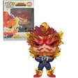 Funko Pop! figure of Endeavor from My Hero Academia, exclusive to EB Games, by Shak's Pop Shop, showing Endeavor in hero costume.