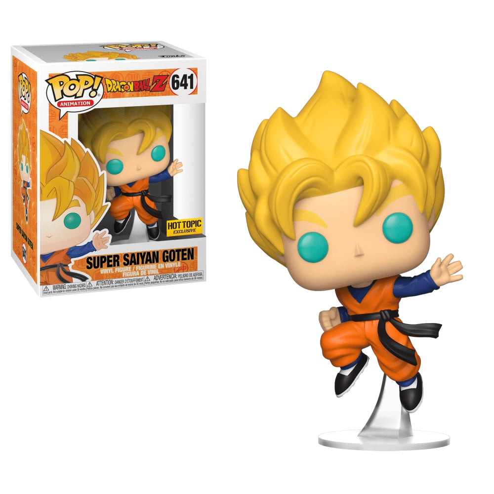 Funko Pop! Animation DragonBall Z Super Saiyan Goten figure, collectible vinyl toy from Shak's Pop Shop, exclusive design.