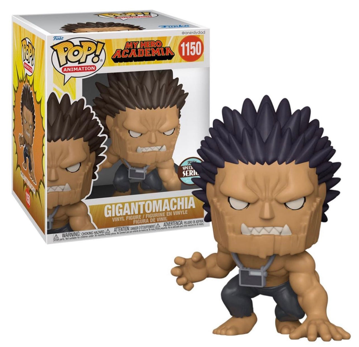 Funko Pop! Animation My Hero Academia Gigantomachia figure from Specialty Series, detailed vinyl collectible with character design.