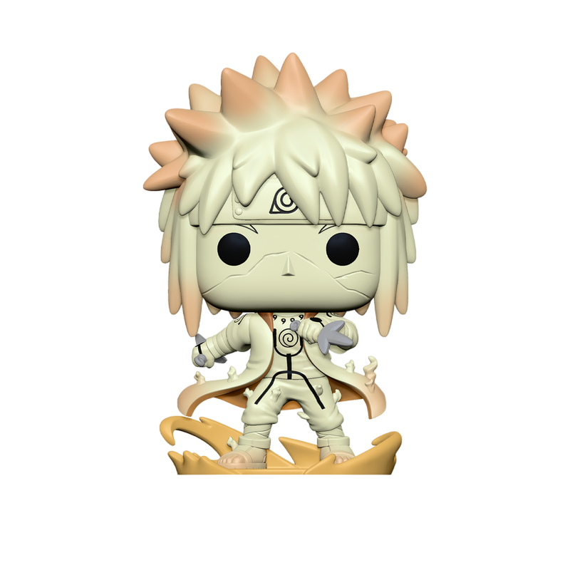 Funko Pop! Animation Naruto Shippuden Minato Namikaze in Nine-Tails Chakra Mode, collectible figure from Shak's Pop Shop.