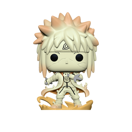 Funko Pop! Animation Naruto Shippuden Minato Namikaze in Nine-Tails Chakra Mode, collectible figure from Shak's Pop Shop.