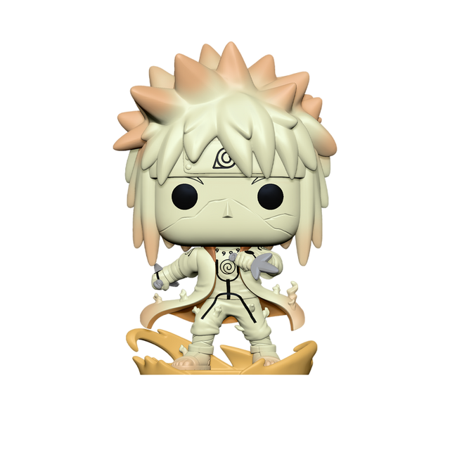 Funko Pop! Animation Naruto Shippuden Minato Namikaze in Nine-Tails Chakra Mode, collectible figure from Shak's Pop Shop.