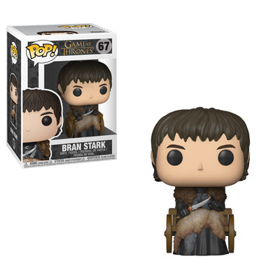 Funko Pop! figure of Bran Stark from Game of Thrones, collectible vinyl toy with detailed character design.