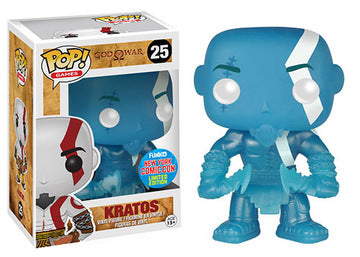 Funko Pop! Games God of War Kratos NYCC Limited Edition figure with detailed armor and fierce pose, from Shak's Pop Shop.