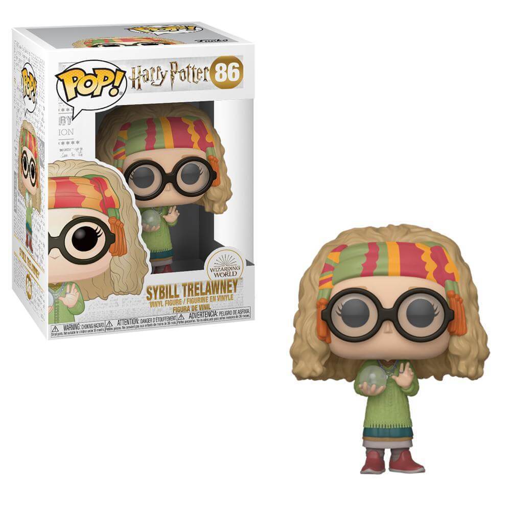 Funko Pop! figure of Sybill Trelawney from Harry Potter, collectible toy with detailed character design from Shak's Pop Shop