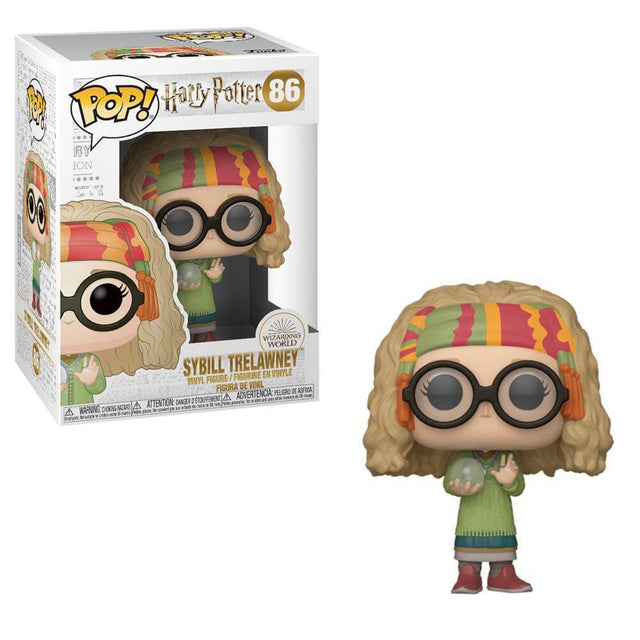Funko Pop! figure of Sybill Trelawney from Harry Potter, collectible toy with detailed character design from Shak's Pop Shop