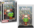 Funko Pop! Marvel's Skrull as Iron Man figure with comic cover art and WonderCon 2023 sticker, from Shak's Pop Shop.