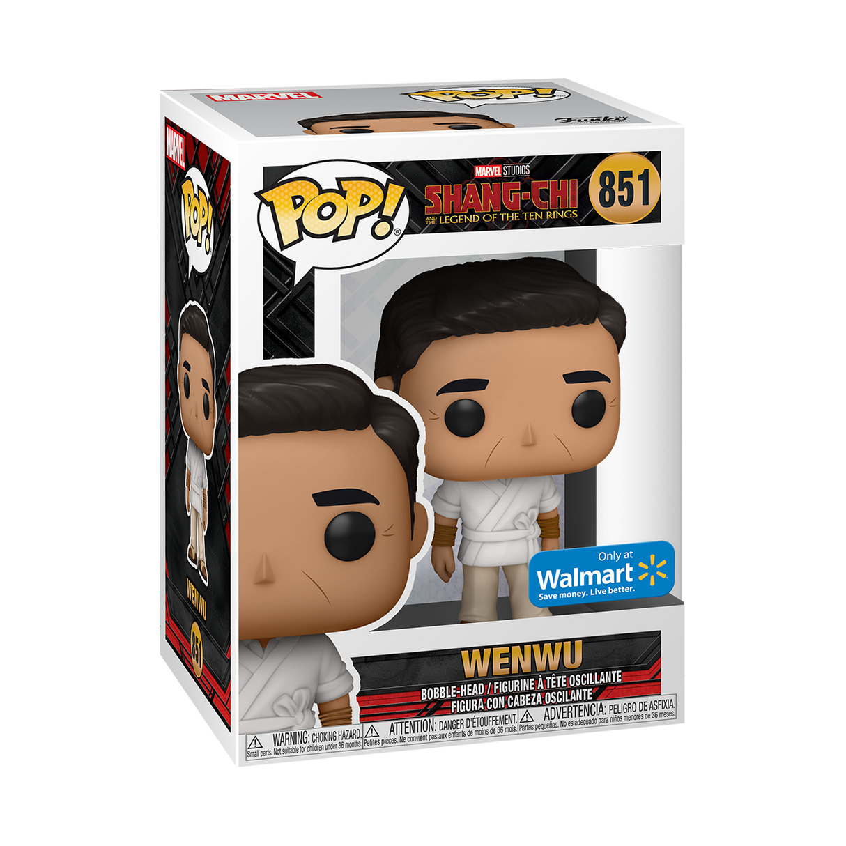 Funko Pop! Marvel Shang-Chi and the Legend of the Ten Rings Wenwu figure from Shak's Pop Shop, detailed collectible toy.