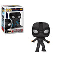 Funko Pop! Marvel Spider-Man Stealth Suit figure with detailed black and red costume, collectible vinyl toy from Shak's Pop Shop