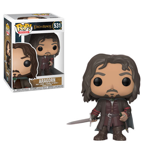 Funko Pop! Movies Aragorn figure from Lord of the Rings, original 2018 release, collectible vinyl toy with detailed character design