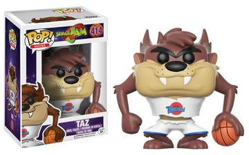 Funko Pop! Movies Taz figure from Space Jam with detailed cartoon character design, collectible vinyl toy, Shak's Pop Shop style
