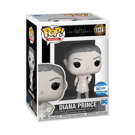 Metallic Funko Pop! of Diana Prince from Zack Snyder's DC Justice League, collectible figure from Shak's Pop Shop.