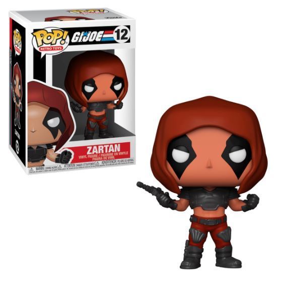 Funko Pop! Retro Toys G.I. Joe Zartan figure with detailed costume and accessories, collectible vinyl toy from Shak's Pop Shop.