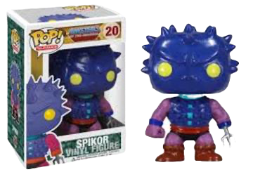 Funko Pop! Masters of the Universe Spikor figure with box imperfection from Shak's Pop Shop, detailed figure with colorful armor.