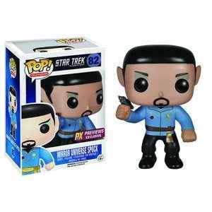 Funko Pop! Television Mirror Universe Spock figure, PX Exclusive with detailed Star Trek character design.