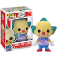 Funko Pop! Television: The Simpsons Krusty The Clown figure with box imperfection, featuring detailed clown costume and expressive face.
