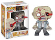 Funko Pop! figure of RV Walker from The Walking Dead, collectible toy by Shak's Pop Shop, with its original box showing slight imperfection.